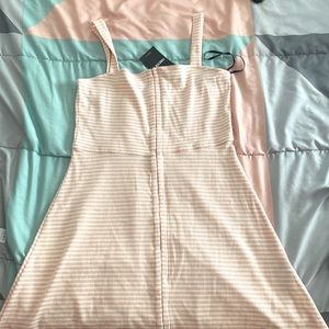 Forever 21 pink and cream striped dress